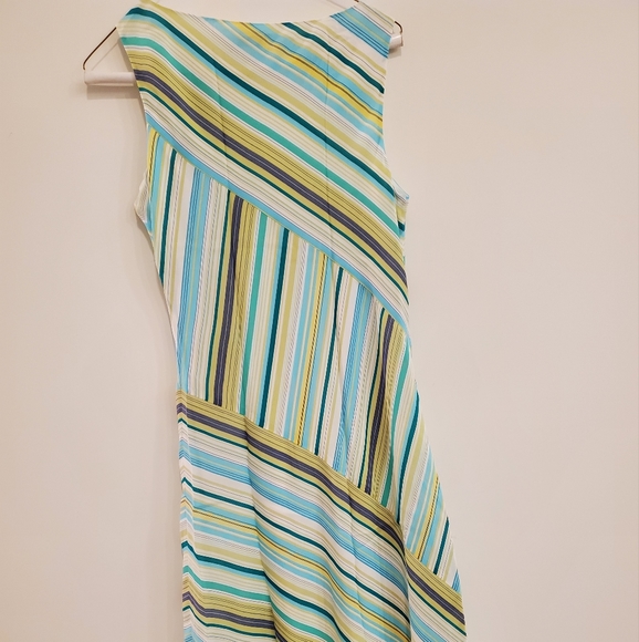 NWT Silk Dress, The look by Randolph Duke,  size 8  sleeveless trumpet dress. - Picture 2 of 5